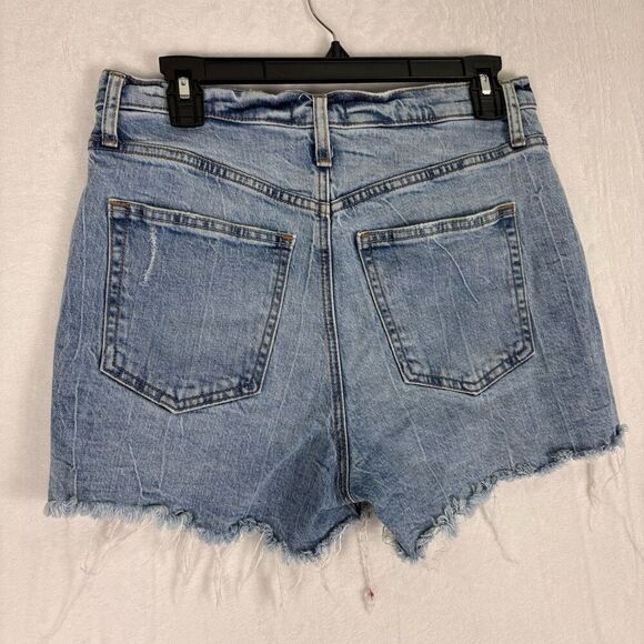 Silver Jeans High Rise Raw Hem Distress Detail Desirable Jean Shorts Size 29 - Picture 9 of 13